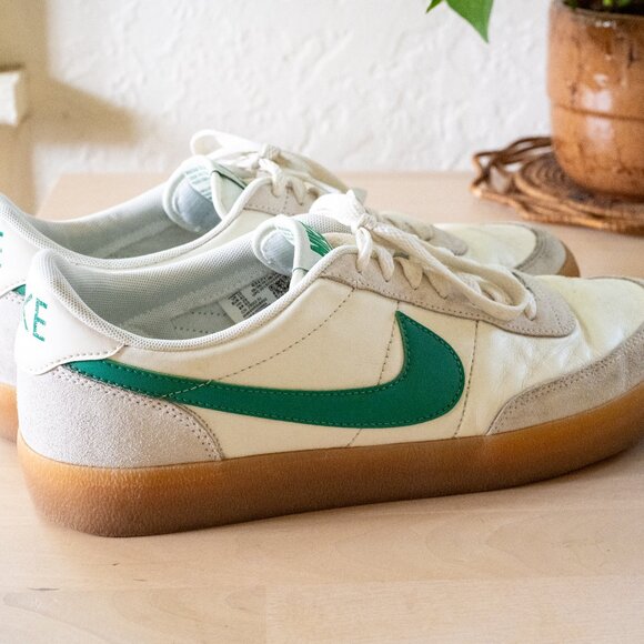 Nike Killshot 2 Leather Men's White and Green Sneakers with Gum Sole Size 11 - Picture 2 of 9